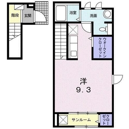 コンフォールつかさ Bの物件間取画像